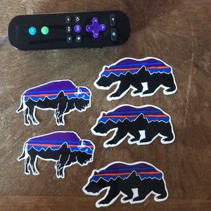 Patagonia stickers Bison and Bear 5 pack